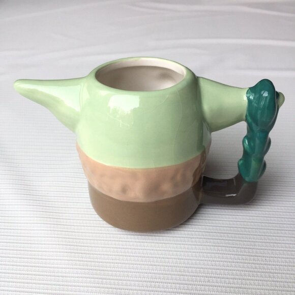 Star Wars The Mandalorian Grogu Child Baby Yoda Sculpted 3D Ceramic Mug Disney - Picture 3 of 12
